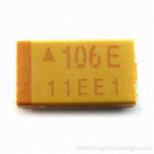 Solid Tantalum Capacitor with 4 to 50V Voltage Rating, Suitable for Military Equipment and Computers